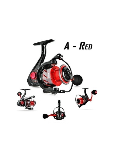 Novahub Kırmızı 13+1bb Metal İplik Makarası Balıkçılık Reel 1000 Bb Tuzlu/tatlı Su
