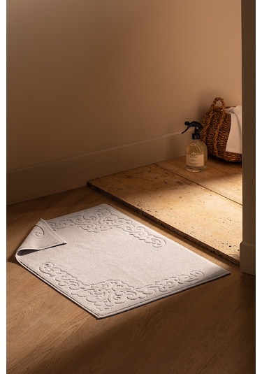 Orlena %100 Pamuk Ayak Havlusu - Gri - 50x70 Cm Gri