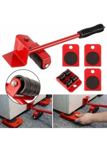 Flybuy Zahmetsiz Mobilya Taşıma Seti, Kullanışlı Kolu Ve Araba, 400kg'a Kadar, Kullanıcı Dostu Design -
