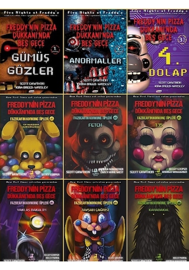 Freddy'nin Pizza Dükkanında Beş Gece-Fazbear Korkunç Tipleri 9 Kitap Set