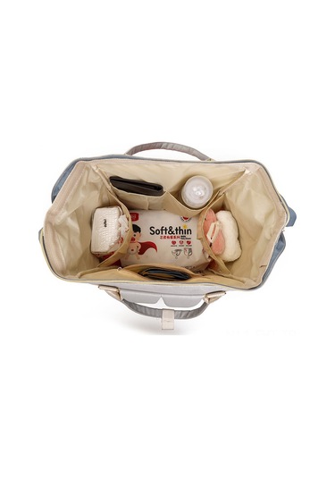 Hangfox Anne Çanta İki Askılı Büyük Kapasiteli Biberon Isıtıcı Su Geçirmez Oxford Kumaş Sırt Çantası Koyu Mor Mor