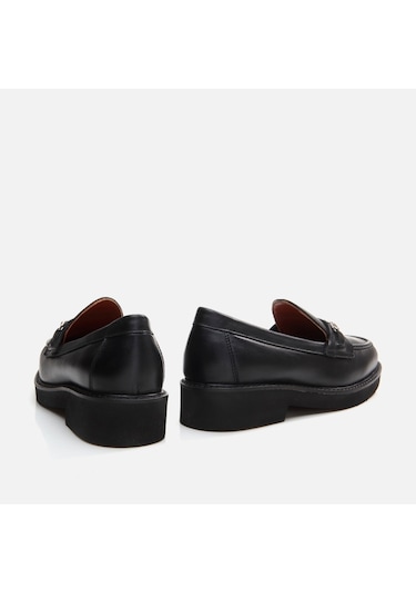 Hotiç Hakiki Deri Siyah Kadın Loafer 01ayh291730a100 Siyah