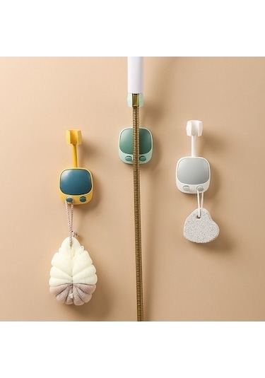 Tongxida Yumruksuz Sabitleme Gri Duş Duş Çerçevesi, Adet 2, Evrensel Banyo Ayarlanabilir Aparatı Koyu Gri