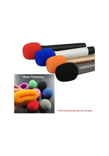 Moveevo Mikrofon Spreyi Ktv Kullanımı İçin Mavi Renkli Tekli Paket - 76mm Yükseklik, 60mm Dış Çap, 40mm İç Çap