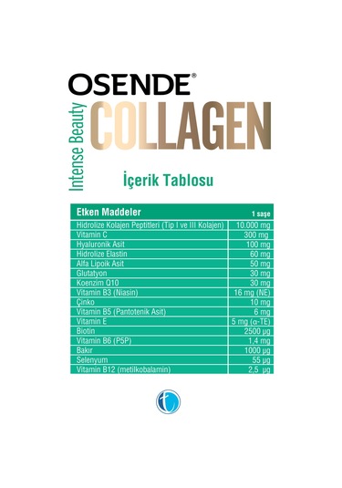 Intense Beauty Collagen 30 Tekli Saşe