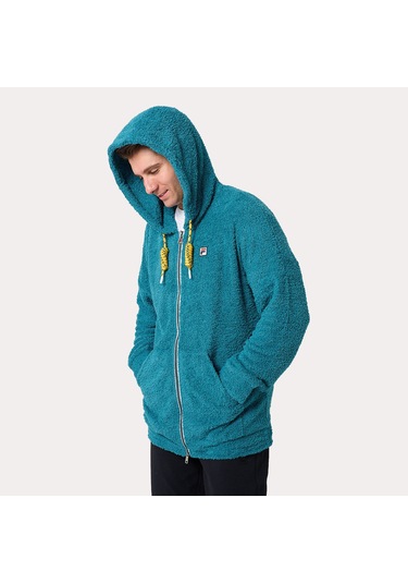 Mavi Fila Kapşonlu Sweatshirt Terry Fabric Lu411124 Mavi