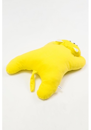 Sevimli Ve Yumuşak Kedi Minder Sarı