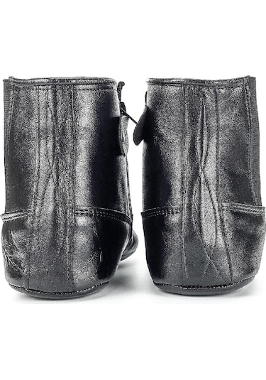 Deri Mest - Kalın Taban - Astarlı Siyah