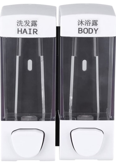 Tongxida Presli Monte Manuel Şampuan Sabunluk Şişe Bosphorusboutique Yıkama Dispenseri, Beyaz Kafa El Duvar, Yıkama Vücut Sone Diğer