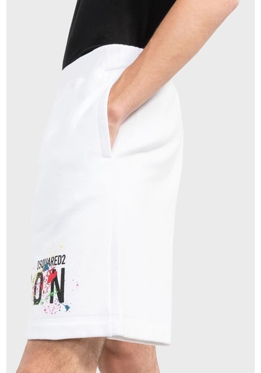 Dsquared2 Erkek Short S79Mu0038 S25516 100 Beyaz