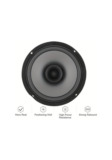 Xuweiwei 6ınch 1pc 6.5 İnç Araç Kornası Hoparlör Yüksek Güçlü Bass Ses Sistemi