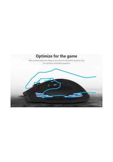 Novahub Zelotes T-60 3200dpi 7 Tuşlu Led Oyuncu Faresi - Usb Kablosuz - Pc/laptop İçin Optik Led Fares 001