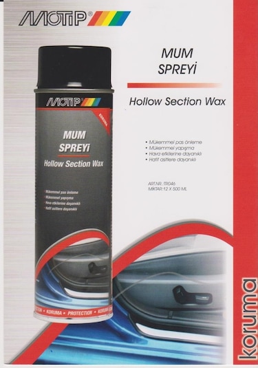 Motip Şeffaf Mum Spreyi - Kaput Koruma Spreyi 500 ML