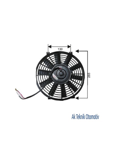 Fan Motoru 12V Universal 10,5 Inch Dar Ayak 504630370