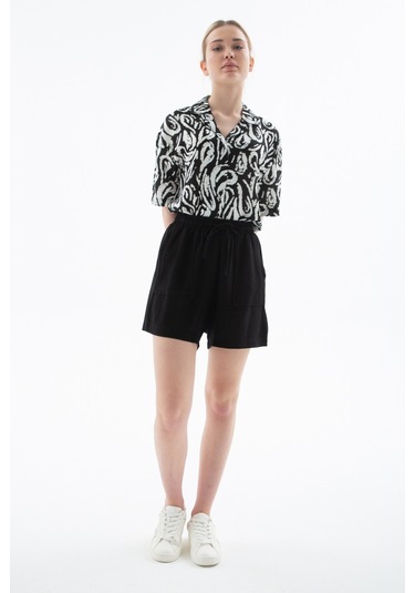 Fashion Friends Bayan Short 25y0606k1 Siyah Siyah