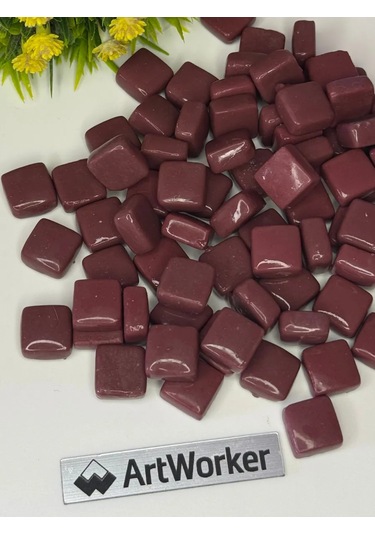 Artworker Flory12 Kiraz Kırmızı Cam Fayans, 0,9 Kg 439503425