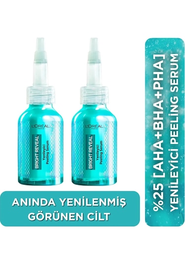 Bright Reveal Yenileyici Peeling Serum 25% Aha + Bha + Pha 25ml 2 Adet