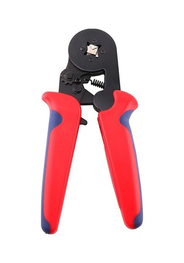 Hsc8 6-4 El Tipi Crimping Aleti, 0.25-10 Mm² Aralığında Izole Terminale Uygun, Cr-v Malzeme, Kırmızı Ptr Kollü, Profesyonel El Aracı