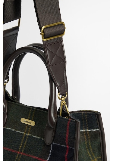 Barbour Barrhill Tartan Omuz Çantası Ol91 Classic Tartan Yeşil