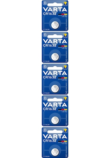 Varta CR1632 3V Lityum Düğme Pil 5'li