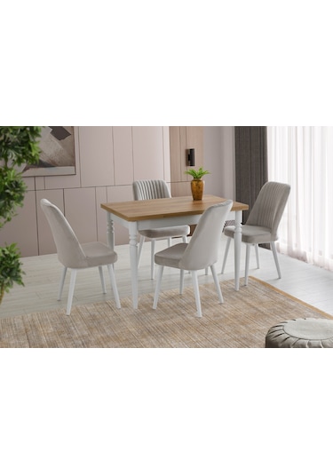 3001 Mdf Mutfak Masa Takımı Safir Meşe