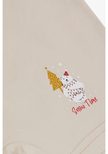 Breeze Kız Çocuk Boxer Kış Temalı Sevimli Ayıcık Baskılı 5-11 Yaş, Bej-bej Bej Breeze Kız Çocuk Boxer Kış Temalı Sevimli Ayıcık Baskılı 5-11 Yaş, Bej-bej Bej