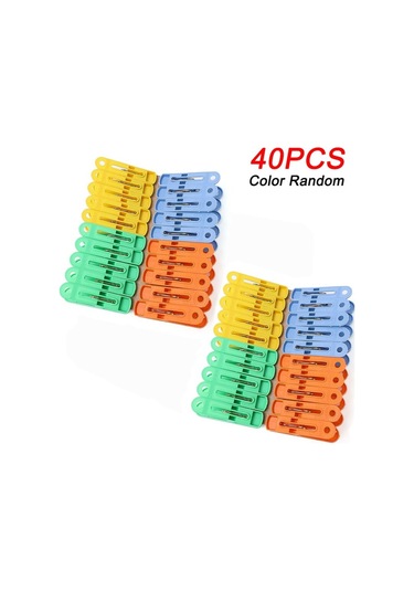 40 Adet-40/20 Adet Plastik Mandal Mandal Çamaşır Asılı Pin Klip Ev Clothespins Çorap İç Çamaşırı Kurutma Standı Tutucu