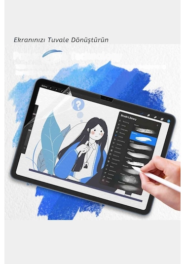 İpad 11. Nesil 2025 A16 Çip Uyumlu Paper-like Gerçek Kağıt Hissi Tablet Ekran Koruyucu
