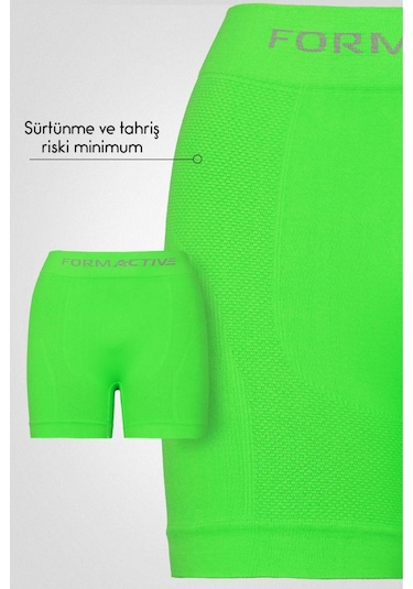 Uniquetrenders Erkek Dikişsiz/seamless Nefes Alabilen Boxer Neon Yeşil