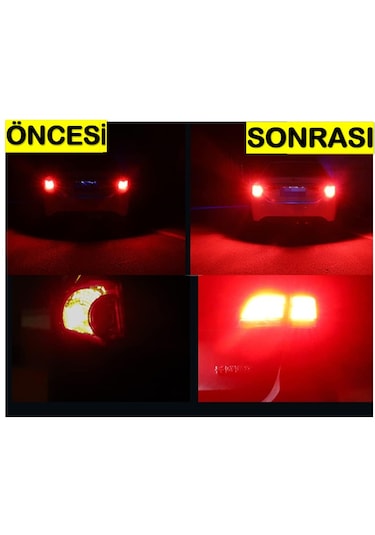 2 Adet 144 Led Kırmızı Renk 1016 Çift Duy Stop Ampulü