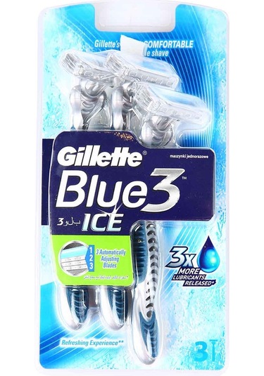 Gillette Blue3 Kullan-At Ice Tıraş Bıçağı 3'lü