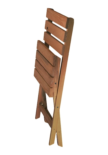 Katlanır Sandalye Ahşap Bahçe Sandalyesi 2 Adet 2204