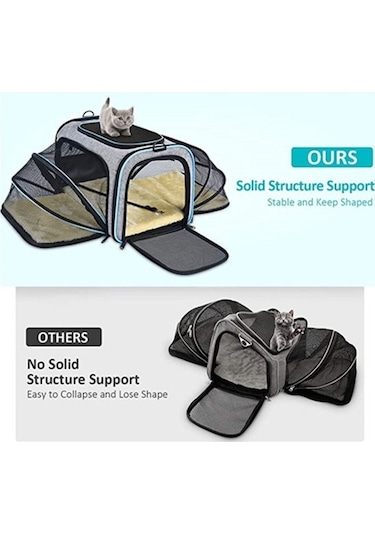 Jzcat Köpekler ve Kediler İçin 3'ü 1 Arada Taşıma Çantası
