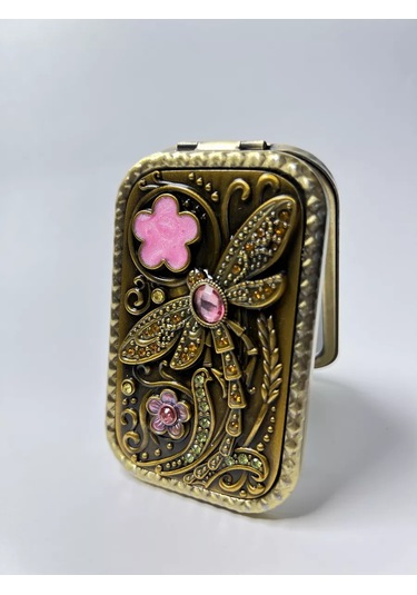 Mama Karma Cep Aynası Katlanabilir Hediye 226721606 Altın Rengi