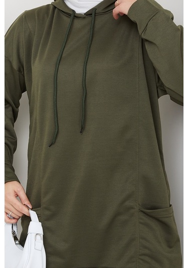 Çift Cepli Kapüşonlu İkili Takım 1663 - Haki Haki