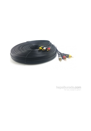 Swat 3Rca 3Rca Görüntü ve Ses Kablosu Gold 20 Metre