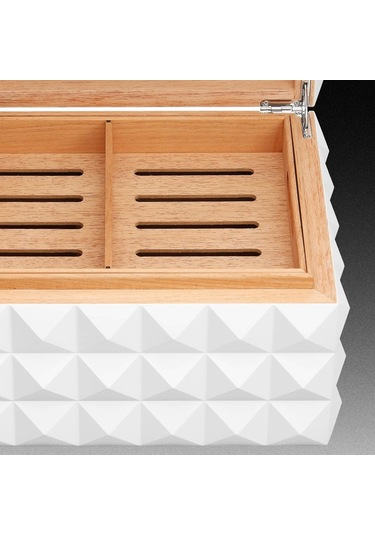 Colibri Grand Quasar Humidor Puro Kutusu Beyaz 120's