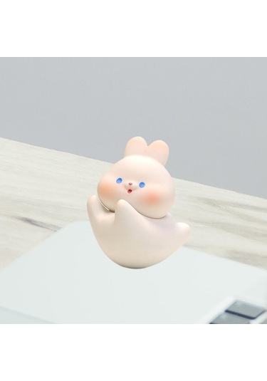 Novahub Suntek Reçine Bebek Oyuncak, Dekompresyon Hayvan Şekli, Beyaz