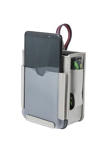 Cbtx Global Çok Fonksiyonlu Araba Cebi Pu Deri Hava Çıkışı Telefon Saklama Çantası - Gri Gri