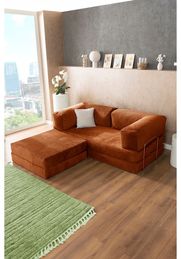 Argimo Godila Yatak Köşe Koltuk Turuncu