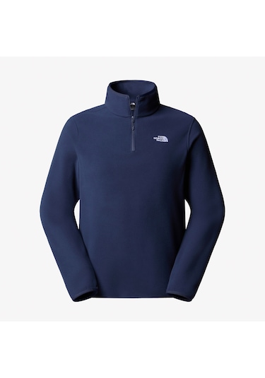 The North Face Glacier 1/4 Zipped Erkek Mavi Polar Üst Nf0a8d0q8k21 Mavi