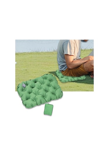 Bosphorusboutique02 Suntek Katlanabilir Ofis Koltuk Minderi - Yeşil, Uçak Ve Ofis Kullanımına Uygun Yeşil