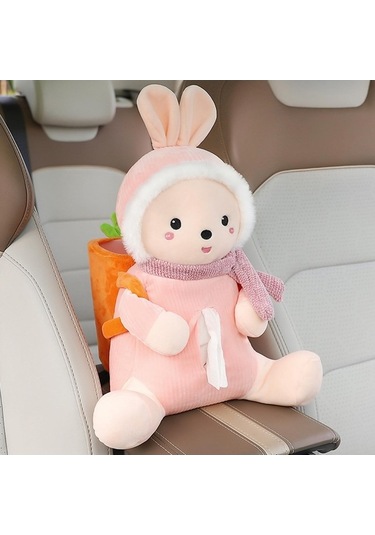 Createtech Tutucu Tavşan Suntek Magideal Kutusu, Doku Çöp Can Araba Karikatürlü Nv Çok Renkli