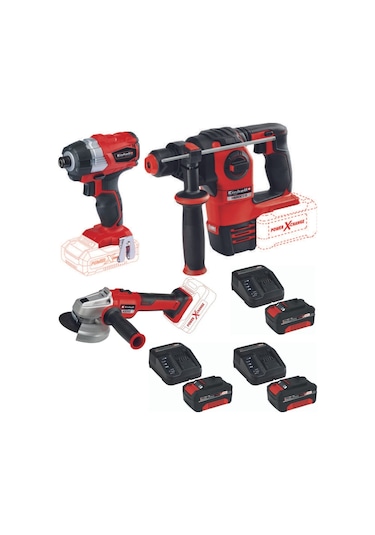 Einhell TE-CI 18 BL Vidalama Axxio 18/115 Herocco 18v 3x4.0ah Set
