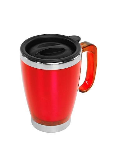 S-link Sl-tm1981 Kırmızı 415ml Iç 304 Dış 201 Paslanmaz Çelik Kup