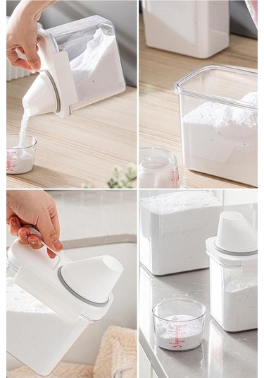 Novahub 3 Lü Sızdırmaz Depolama Kaba, 1100 Ml, Erzak Bakliyat Saklama Kapı Şeffaf