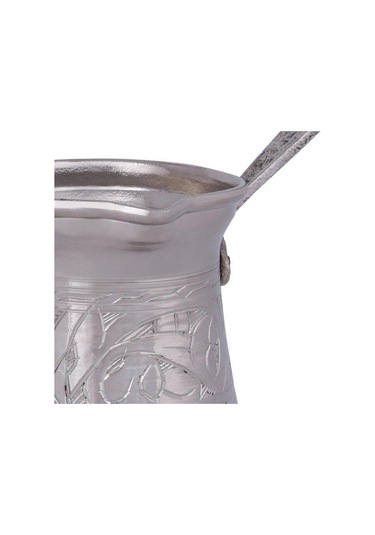 İşlemeli Klasik Cezve No:2 Beyaz