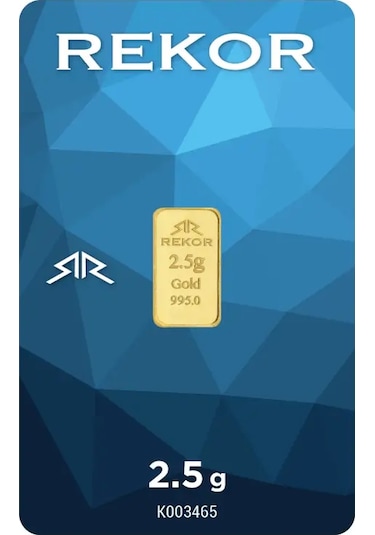 Rekor 2,5 Gr Külçe Altın