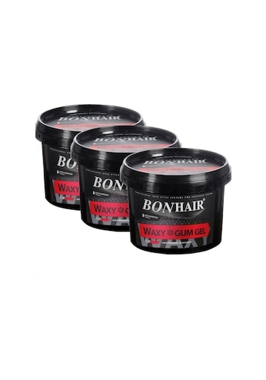 Bonhair Waxy Gum Gel Waxlı Saç Jölesi 3 x 750 ML