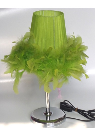 Yeşil Tüylü Abajur